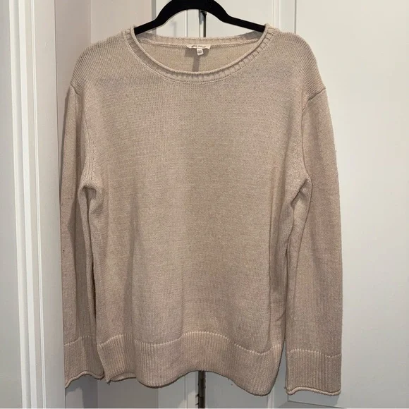 Ella Moss Cream Crew Neck Sweater - Picture 1 of 3